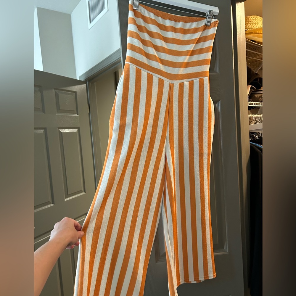 Striped jumpsuit